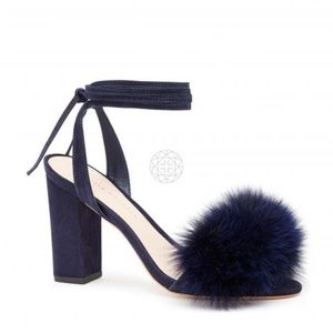 Loeffler Randall Nicolette Strappy Fur Heels
